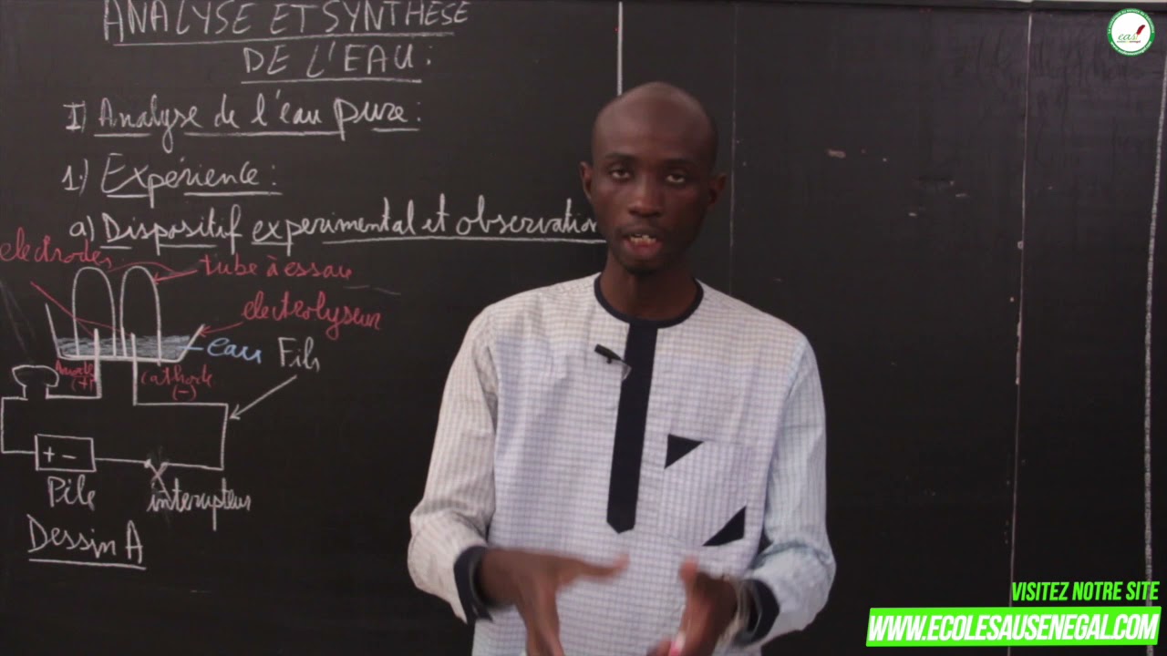 Cours - Quatrième - Physique / Chimie: Analyse et synthèse de l'eau / M. Tamba
