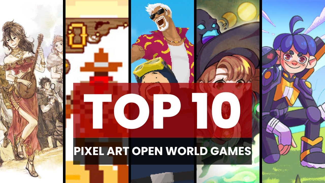 Top 10 Pixel Art Open World Games to Play in 2023 | PS5 4, XBOX X S, NINTENDO SWITCH, PC