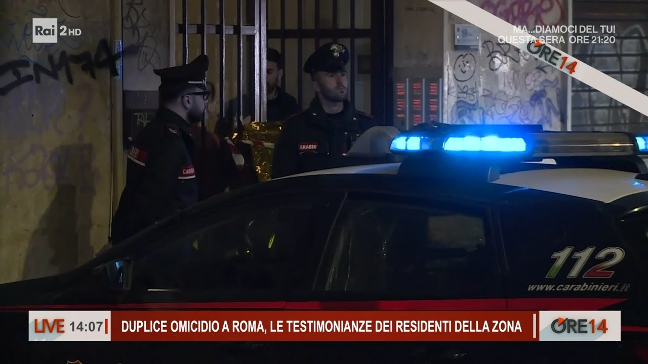Duplice omicidio a Roma, le testimonianze dei residenti - Ore 14 del 15/04/2025