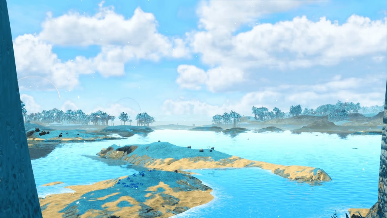 Peaceful Ocean Planet Ambient Background | 1 Hour of Calm Water & Moving Clouds