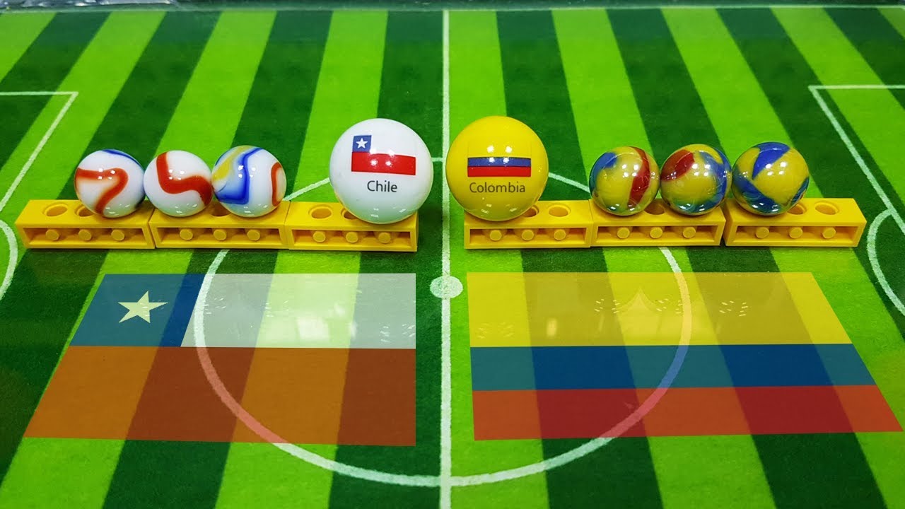 The Incredible Marble Race ⚽️ 2019 America´s Cup Groups - Marble Soccer
