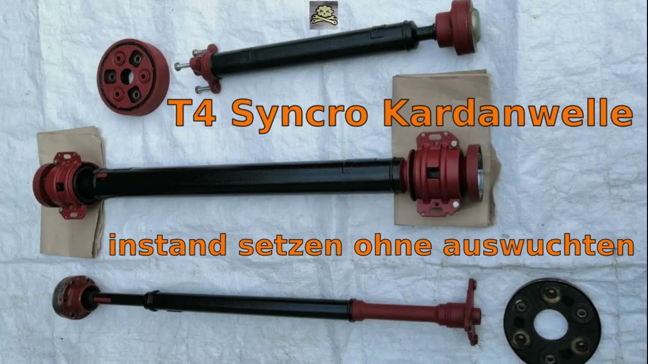 Kardanwelle reparieren instand setzen ohne auswuchten . T4 Syncro Kardanwelle . das Original .