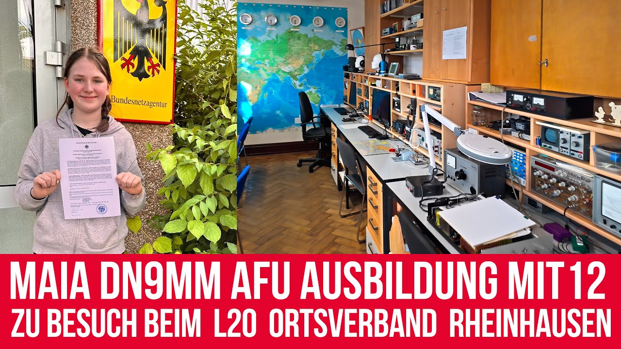 F74 - Maia DN9MM Amateurfunk Ausbildung mit 12 - Zu Besuch beim L20 Ortsverband Rheinhausen