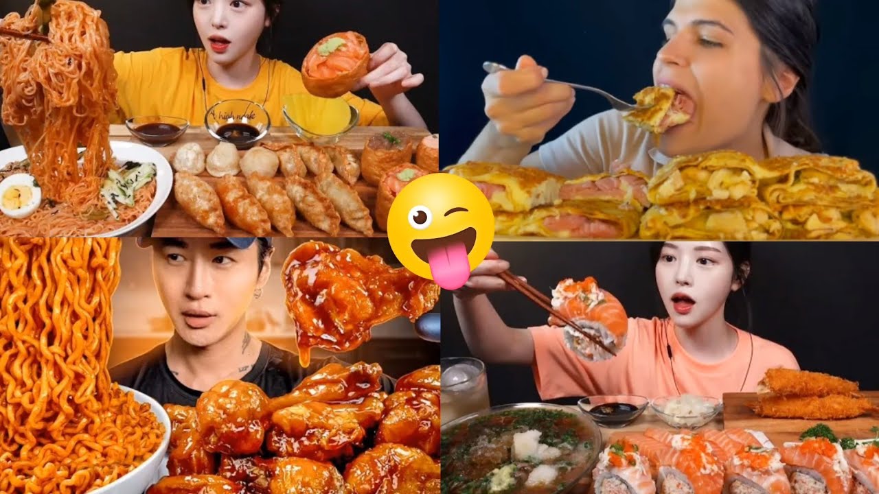 [Asmr] FOOD CRaVings POPULAR Food Mukbang Compilation|Satisfying Eating Sounds Gorgeous  Mukbangers❗