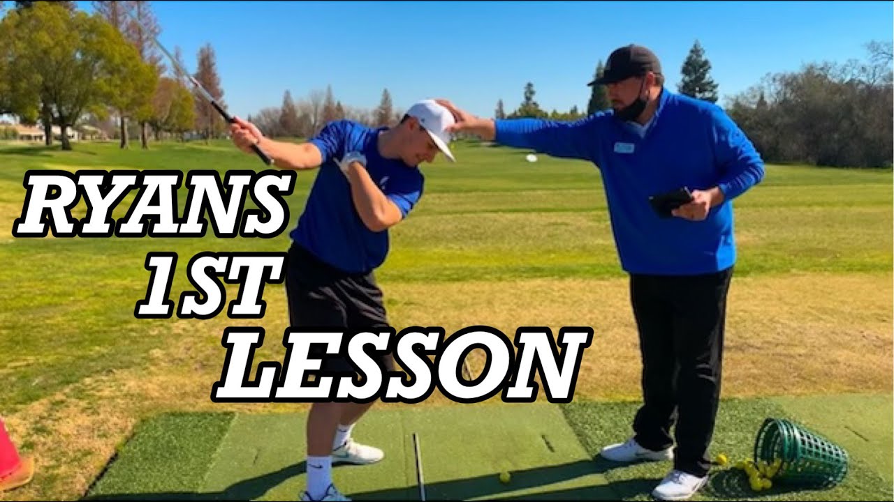 RYAN's First Golf Lesson (Rebuilding the Swing) w/ PGA Pro Mark Toscano