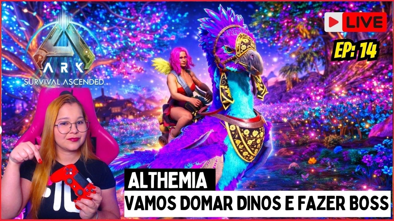 🔥ARK ASCENDED🔥 -  Althemia - Vem domar dinos comigo e FAZER BOSS  🏹🦖 !discord !servidor !pix