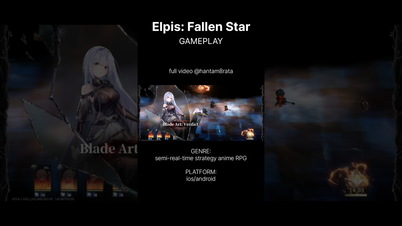 Elpis: Fallen Star Gameplay (ios/android) semi-real-time strategy anime RPG