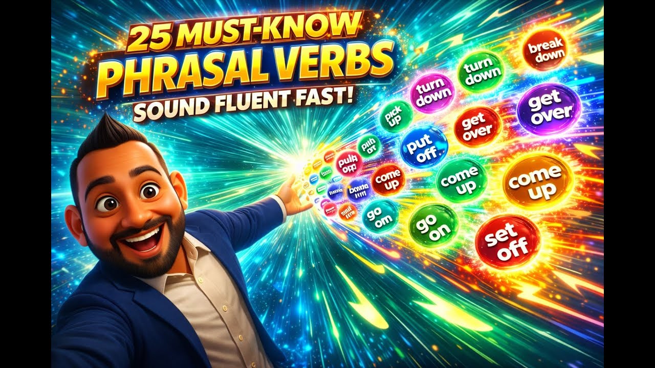 100 Advanced English Phrases: PART 2 - 25 Essential Phrasal Verbs 2026 #learnenglish