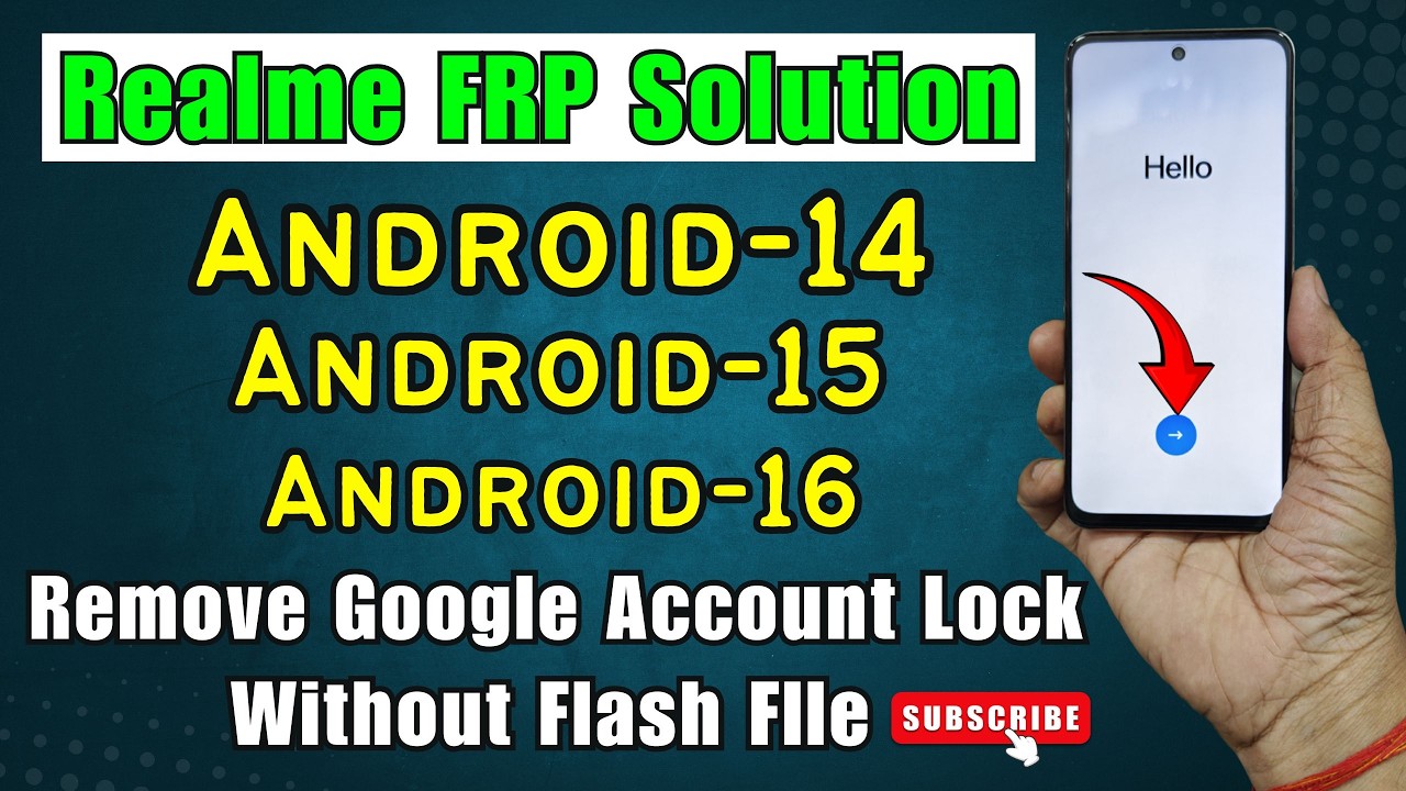 All Realme Android 14/ Android 15/ Android 16 Frp Remove 2026 - One Click - No Need Flash File