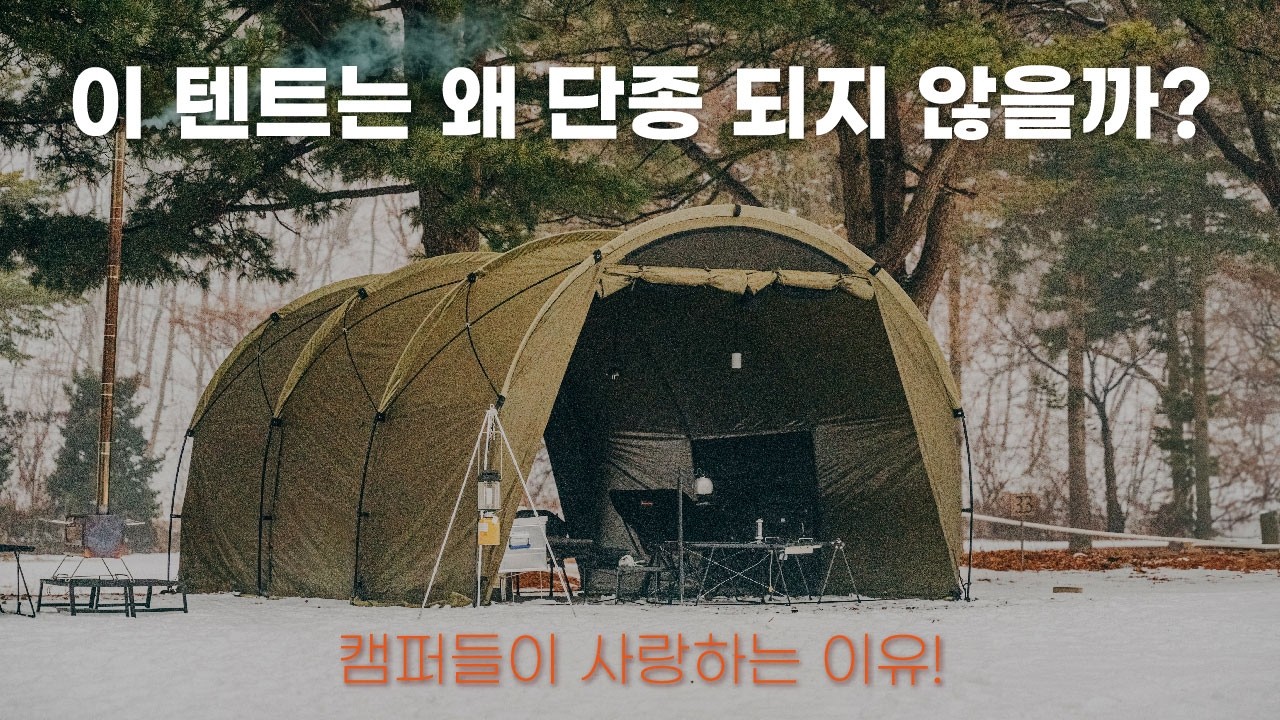 이 텐트가 살아남는 법  / 헬리녹스 밀리터리 탄 터널 리뷰 / 헬리녹스에게 바라는 점