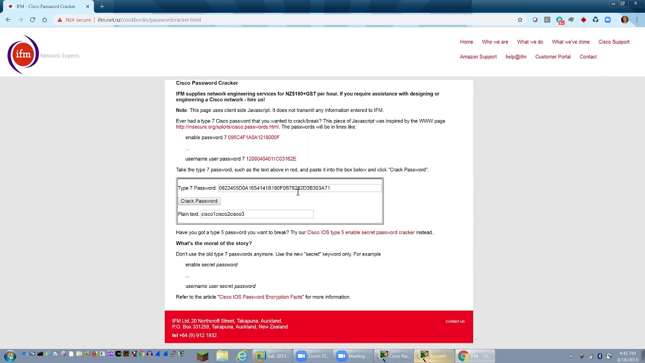 Cracking Cisco Type 7 and Type 5 Passwords