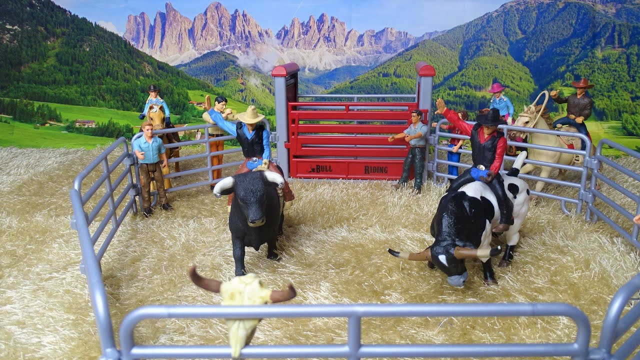 RODEO/ Bull Riding/ Tori schleich e Papo/ La SFIDA dei COWBOYS