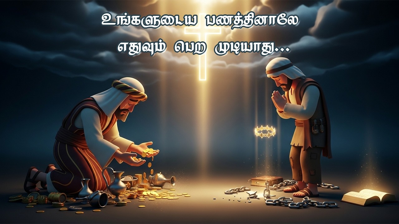 உங்களுடைய பணத்தினாலே எதுவும் பெற முடியாது...