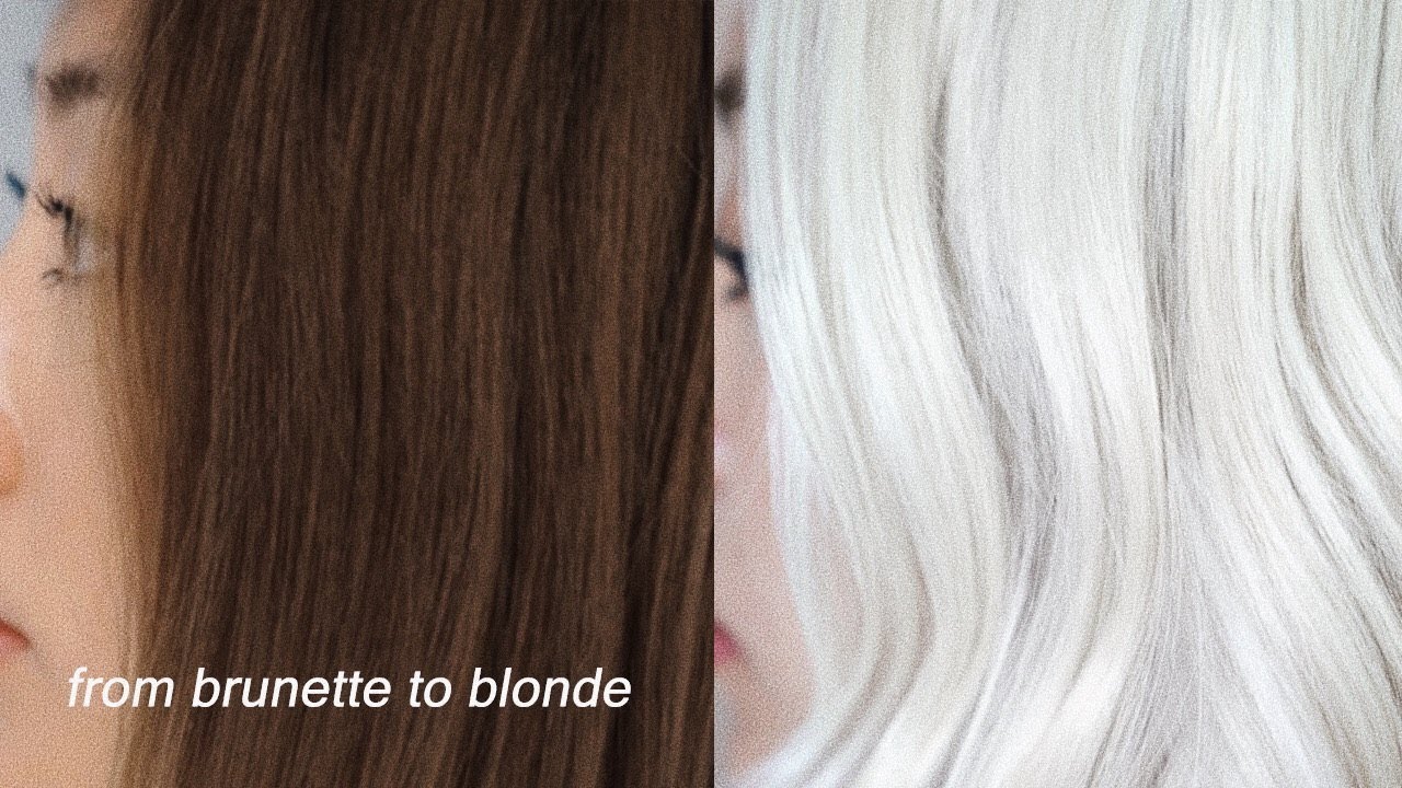 BLEACHING TO PLATINUM BLONDE AT HOME | dahyeshka