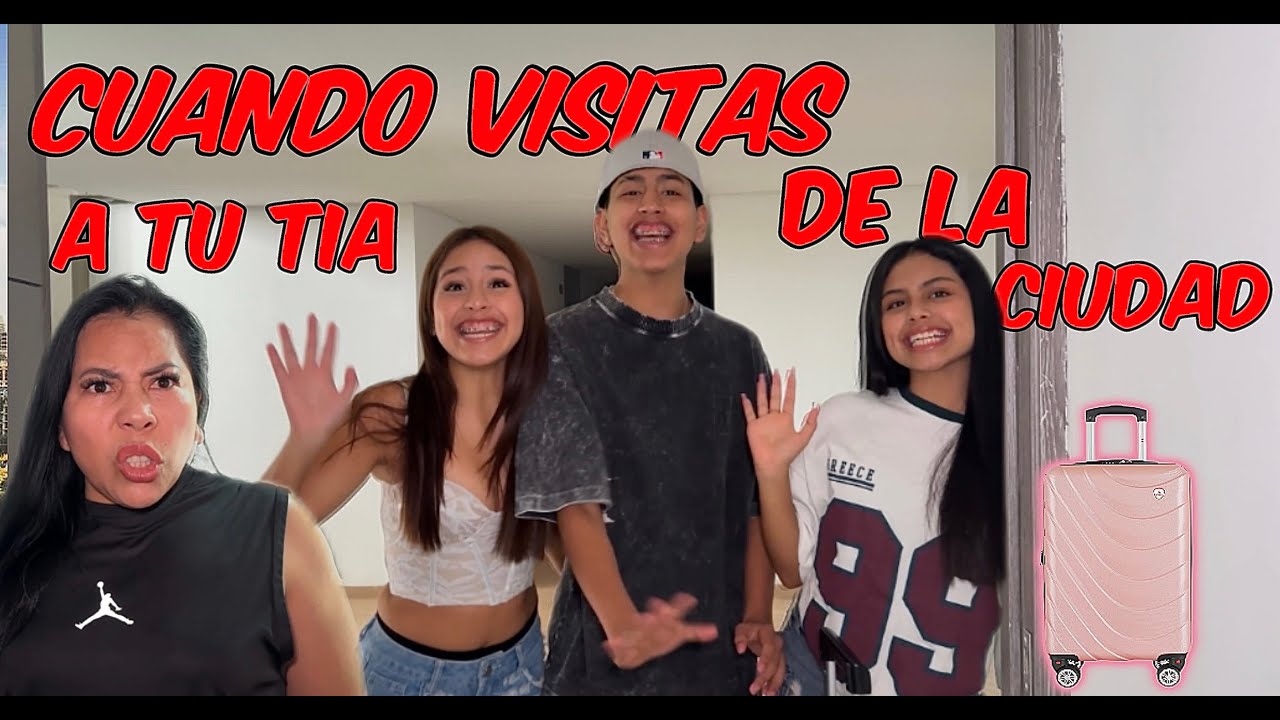 cuando visitas a tu tia de la ciudad😂😂 |JONFER Y VALENTINA