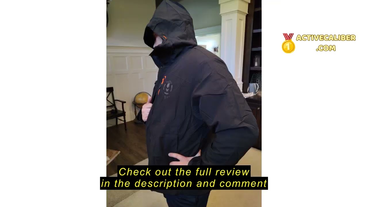 Review BANTREK Men's Winter Jacket Waterproof Ski Snow Coat Windproof Snowboard Hooded Raincoats wit