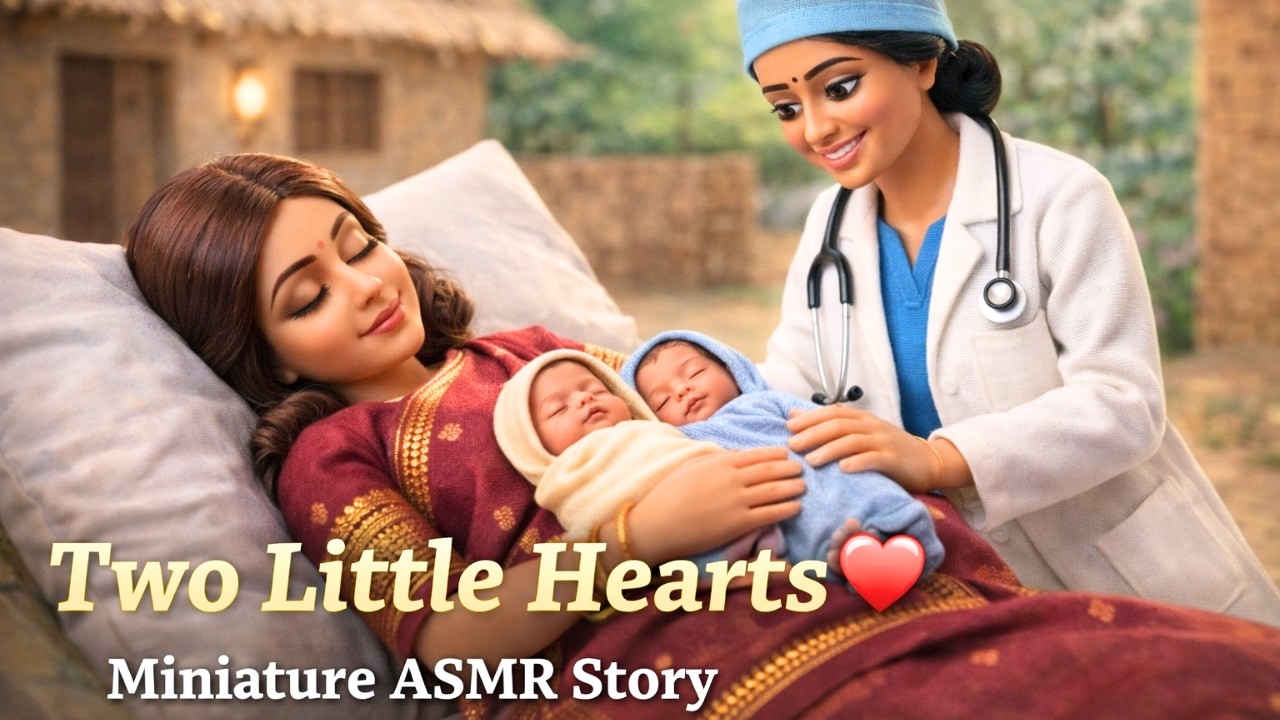 Two Little Hearts Arrive in a Tiny Village | Miniature ASMR Story
