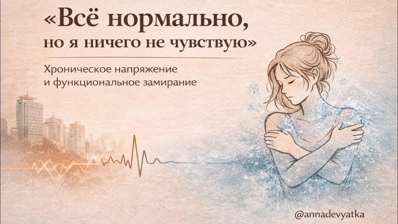 «Всё нормально», но я ничего не чувствую. Хроническое напряжение и функциональное замирание