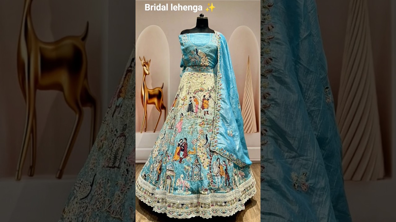 Bridal lehenga 🦚#jaipur #fashion#bridalwear  # jaipur collection