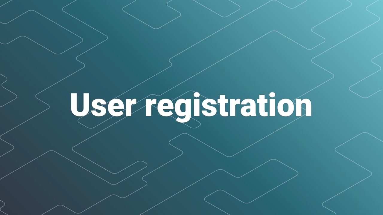 m-hub -  User registration