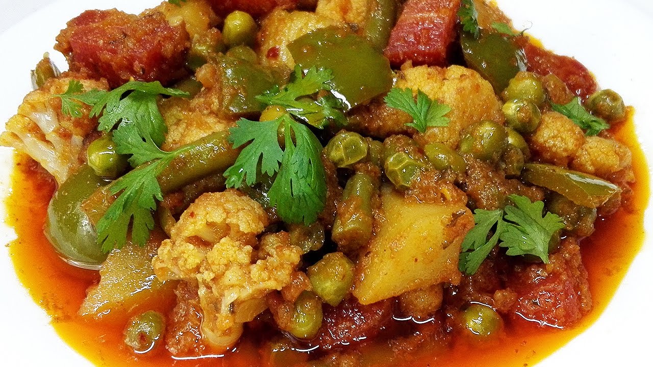 Mix Veg Masala\ढाबा स्टाइल मिक्स वेज मसाला, बनाने में आसान और लाजवाब स्वाद Huma Ka Kitchen.Eng Title