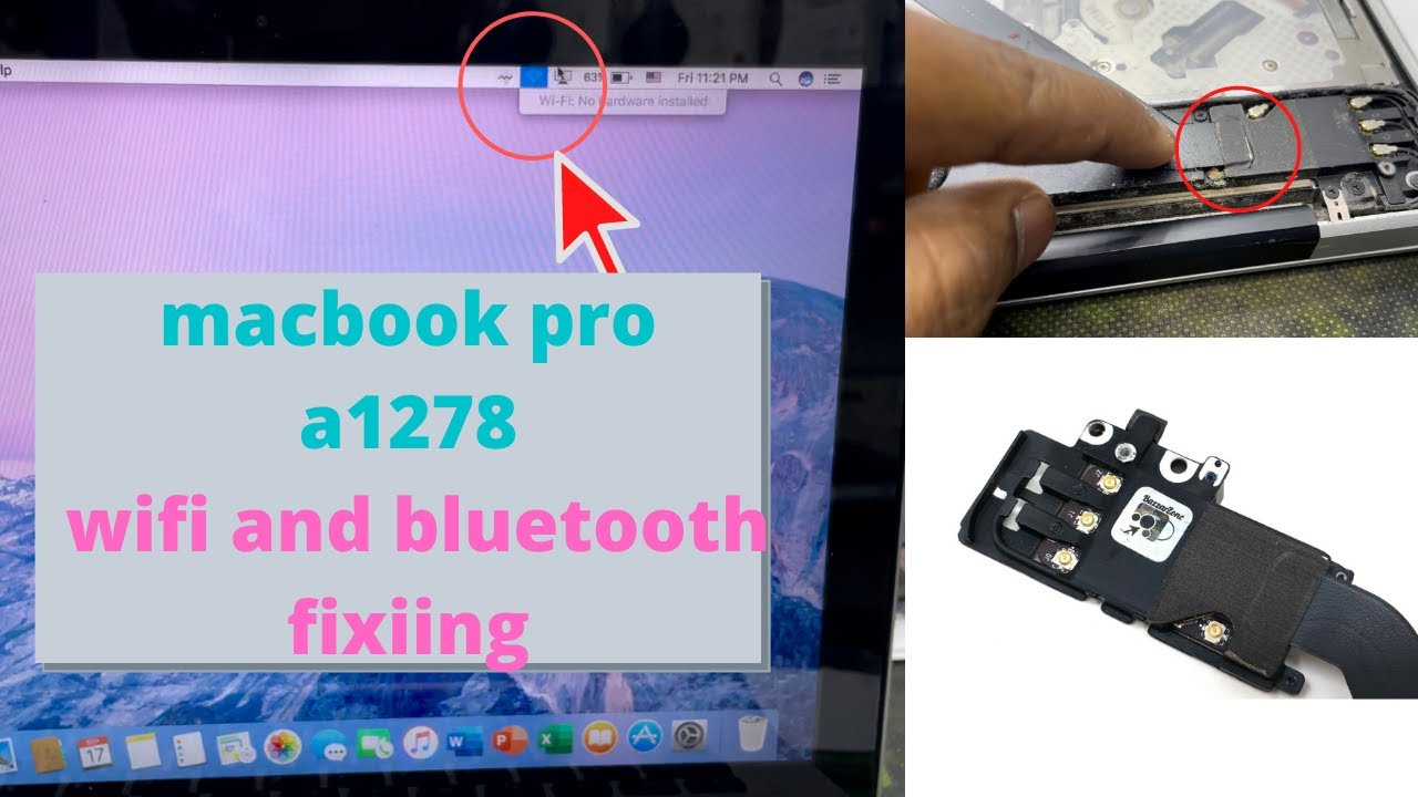 HOW TO FIX MACBOOK PRO A1278 WIFI AND BLUETOOTH