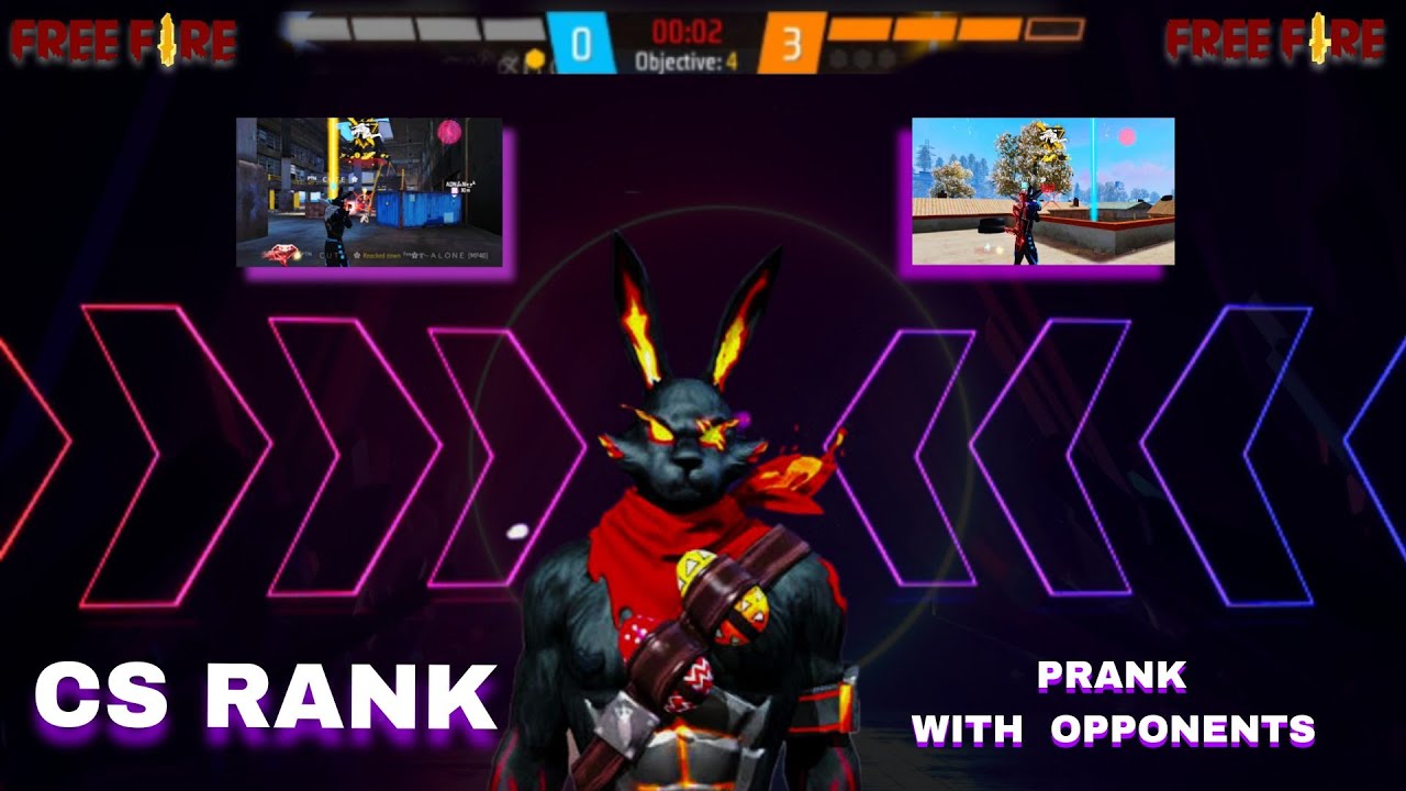 CS RANK HARD LOBBY || PRANK WITH OPPONENTS || Wake Up To Reality #freefire 