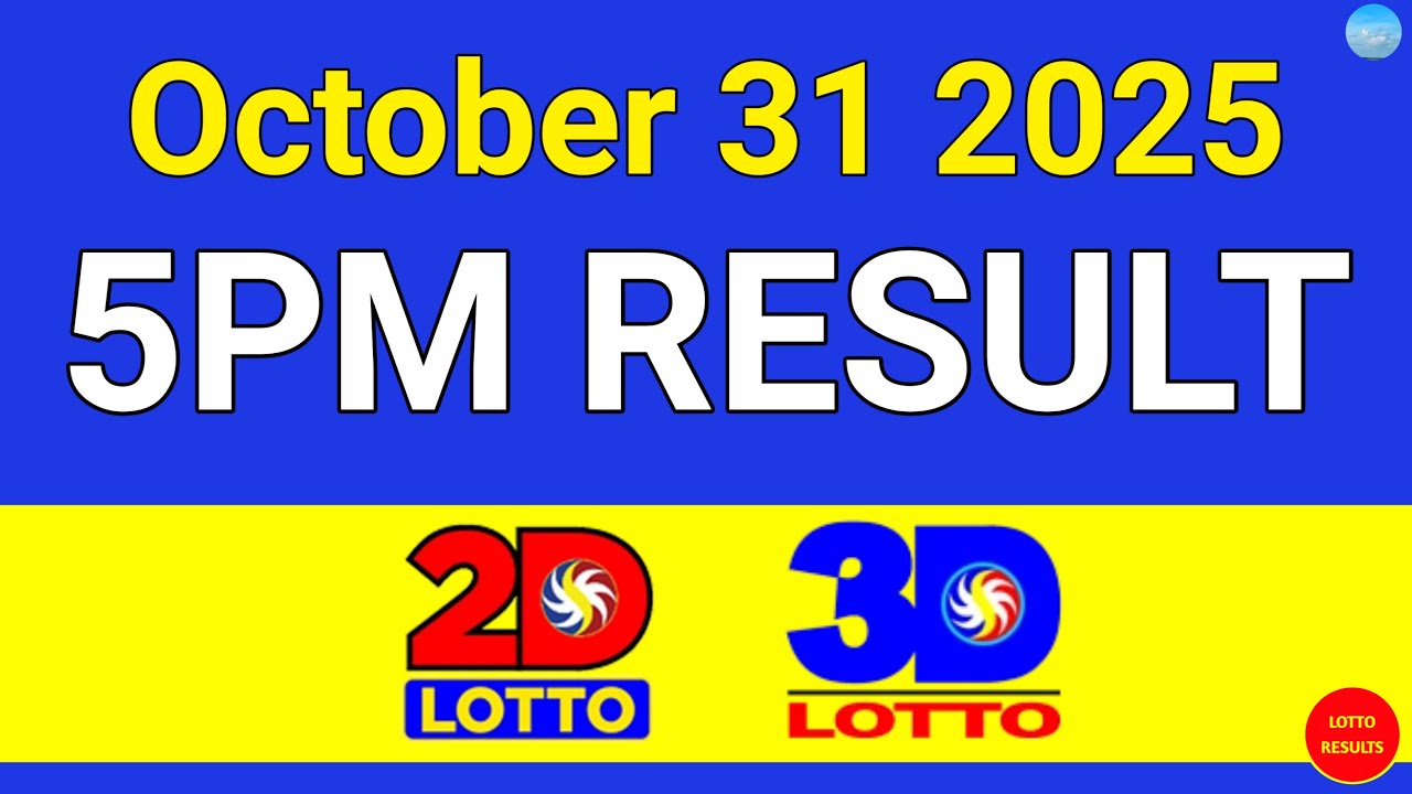 5PM Lotto Result Today October 31, 2025 | Swertres EZ2 #3Dlotto