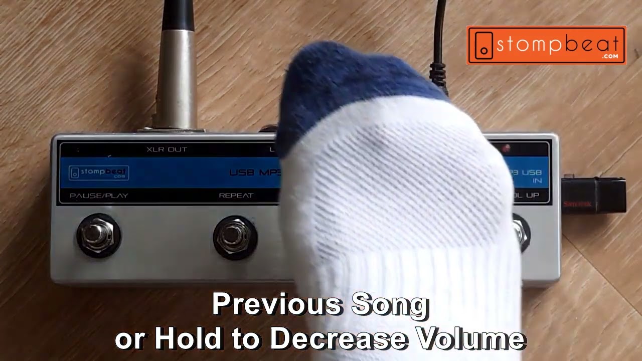 MP3 Floor Pedal for USB sticks