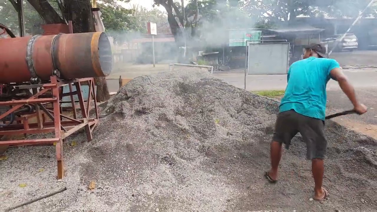 Mini ASPHALT MIXING PLANT rotary dryer