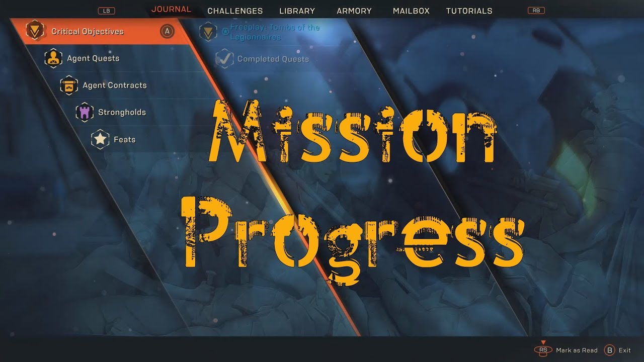 How To Track Mission Progress | Anthem