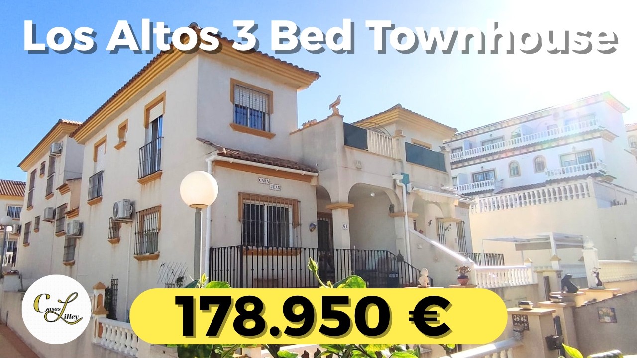 €178,950 Los Altos Townhouse | 3 Bed 2 Bath West-Facing Home in Gated Community