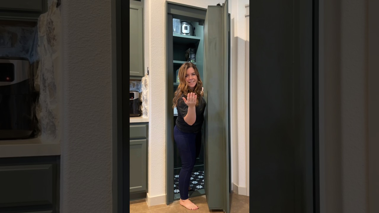 Pantry Remodel! I added a Murphy door!!!