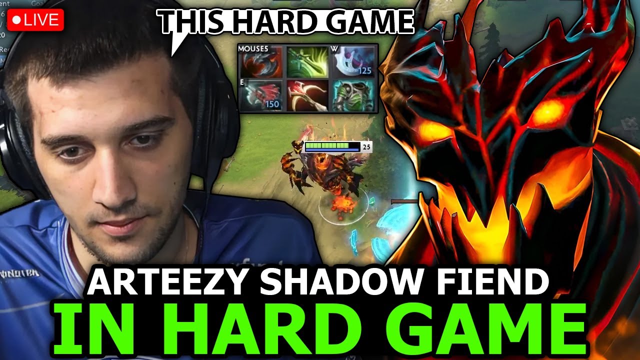 ARTEEZY picked SHADOW FIEND CARRY in HARD GAME