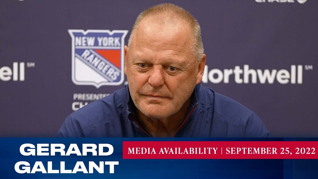 New York Rangers: Gerard Gallant Media Availability | Sept. 25, 2022