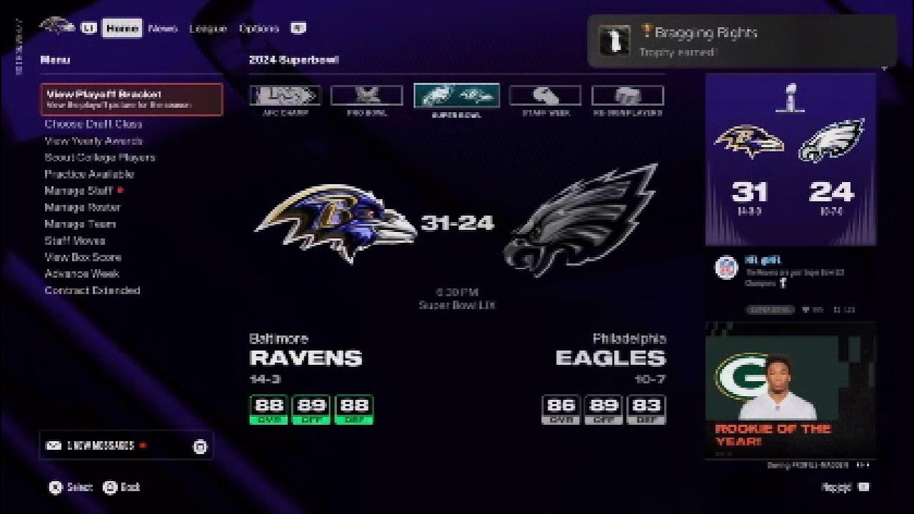 Трофей Madden NFL 25 Bragging Rights Trophy