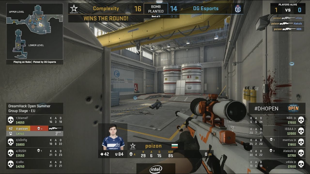 Poizon 1v3 to win the game - Most watched CS:GO clips of the week #58