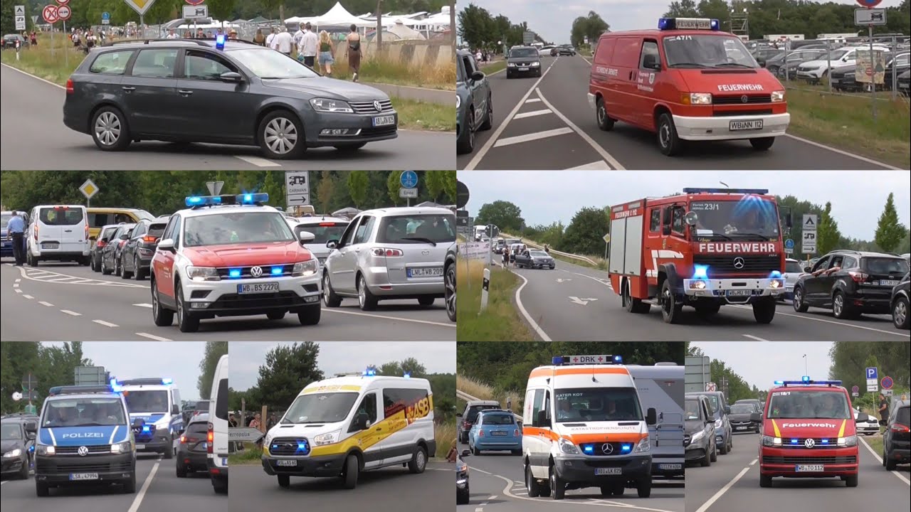[GROßEINSATZ AUF FESTIVAL] Einsatzfahrten zum Splash Fastival 2023 in Gräfenhainichen (Ferropolis)