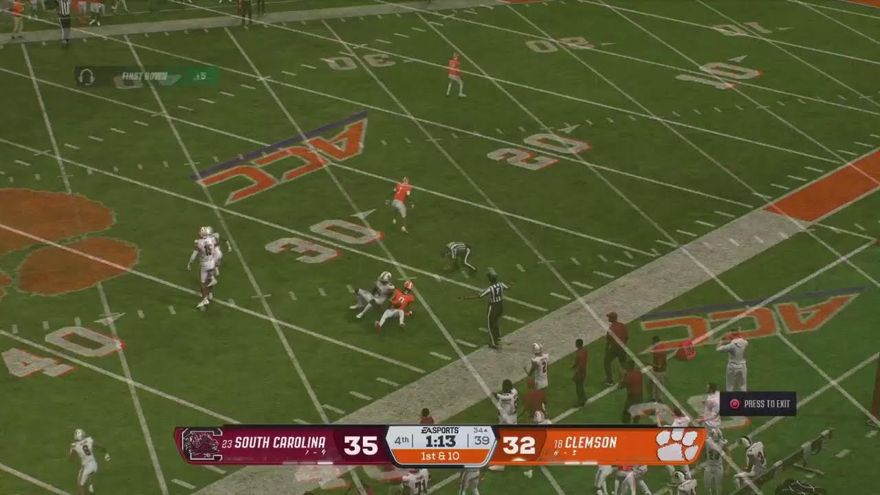 NCFB S5 Week 13: #23 South Carolina @ #18 Clemson
