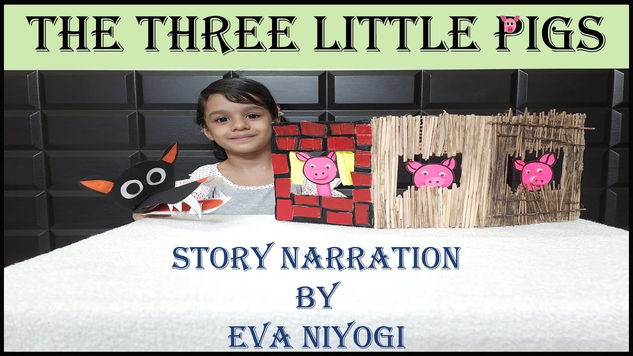 THE THREE LITTLE PIGS|STORY PRESENTATION WITH HAND & FINGER PUPPETS & PROPS