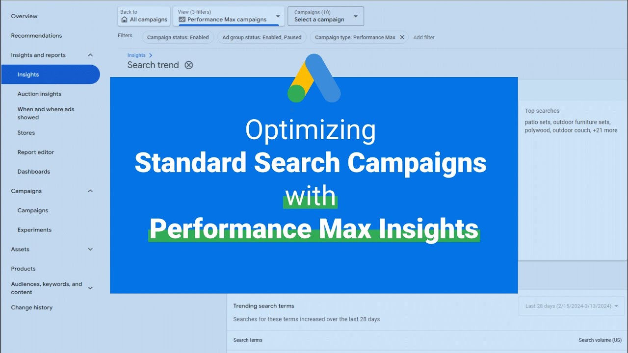 Google Ads Tips: Optimizing Standard Search Campaigns with Performance Max Insights