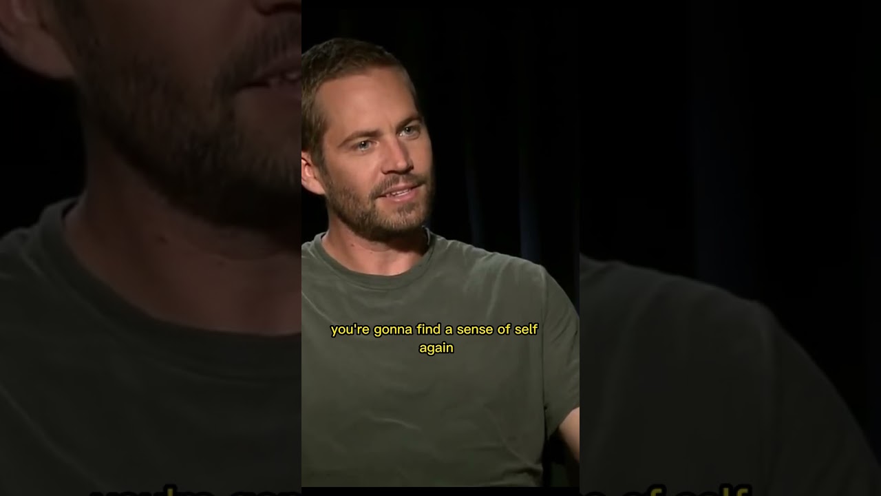 Paul Walker's Last Interview 😍 #shorts
