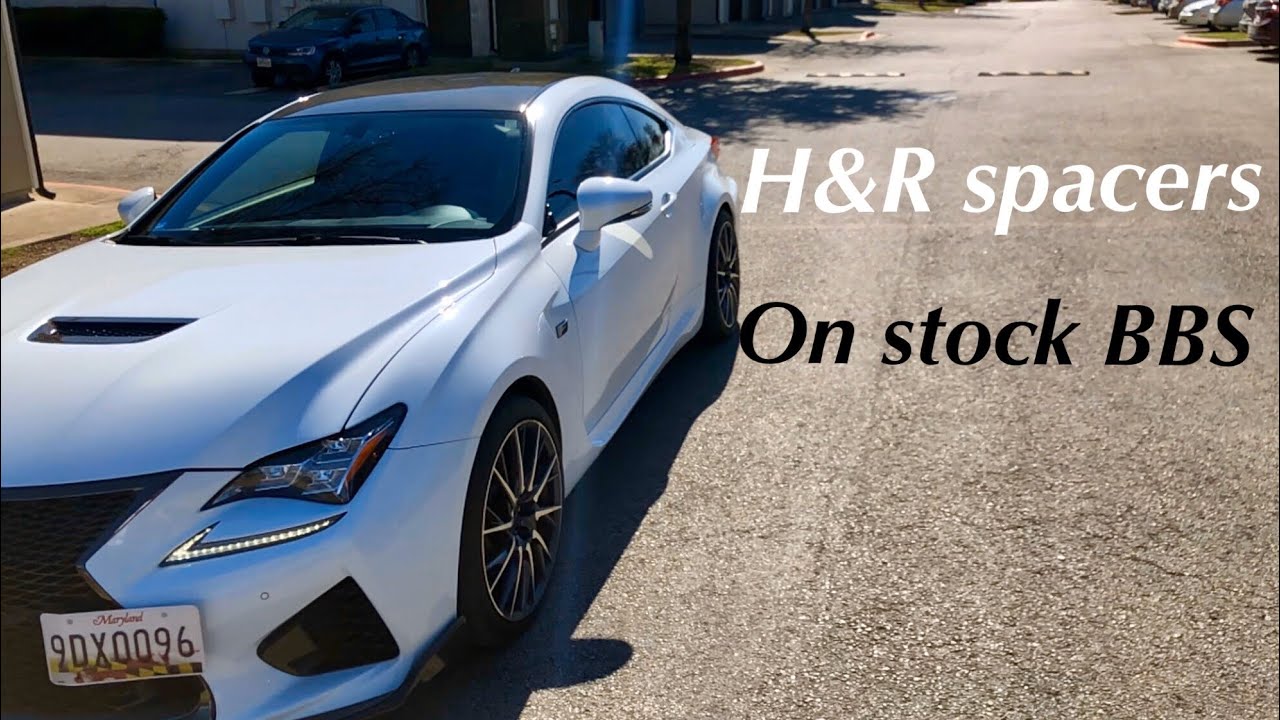 Lexus RC F H&R spacer install, and fail...