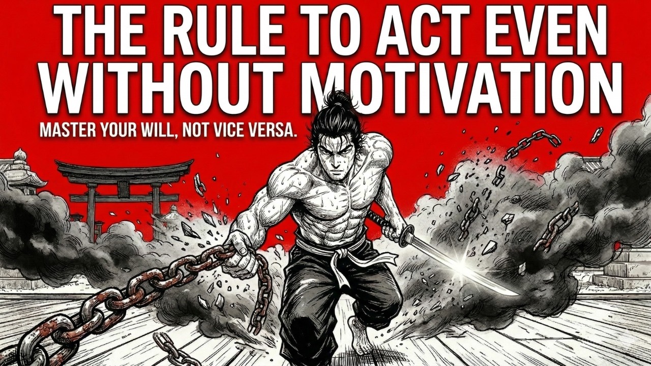 The rule to act even when you lack the will (Miyamoto Musashi)