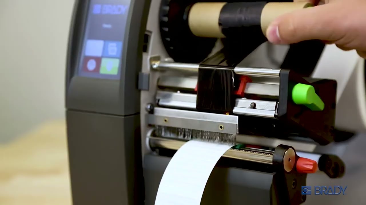Print with power: Brady i7100 high-volume industrial label printer.