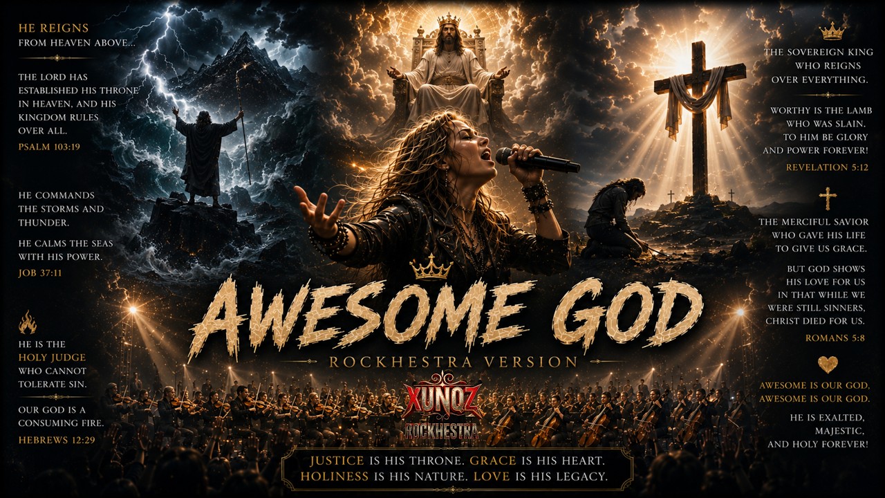 AWESOME GOD - Rockhestra Version🎻 | 🎸Metal Symphony