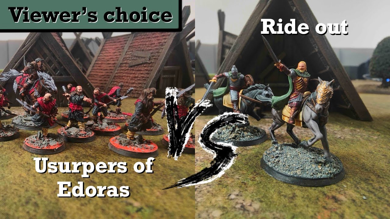 100+ subs Giveaway Ride out! vs Usurpers of Edoras - MESBG Battle Report 600 Points  - Hold Ground