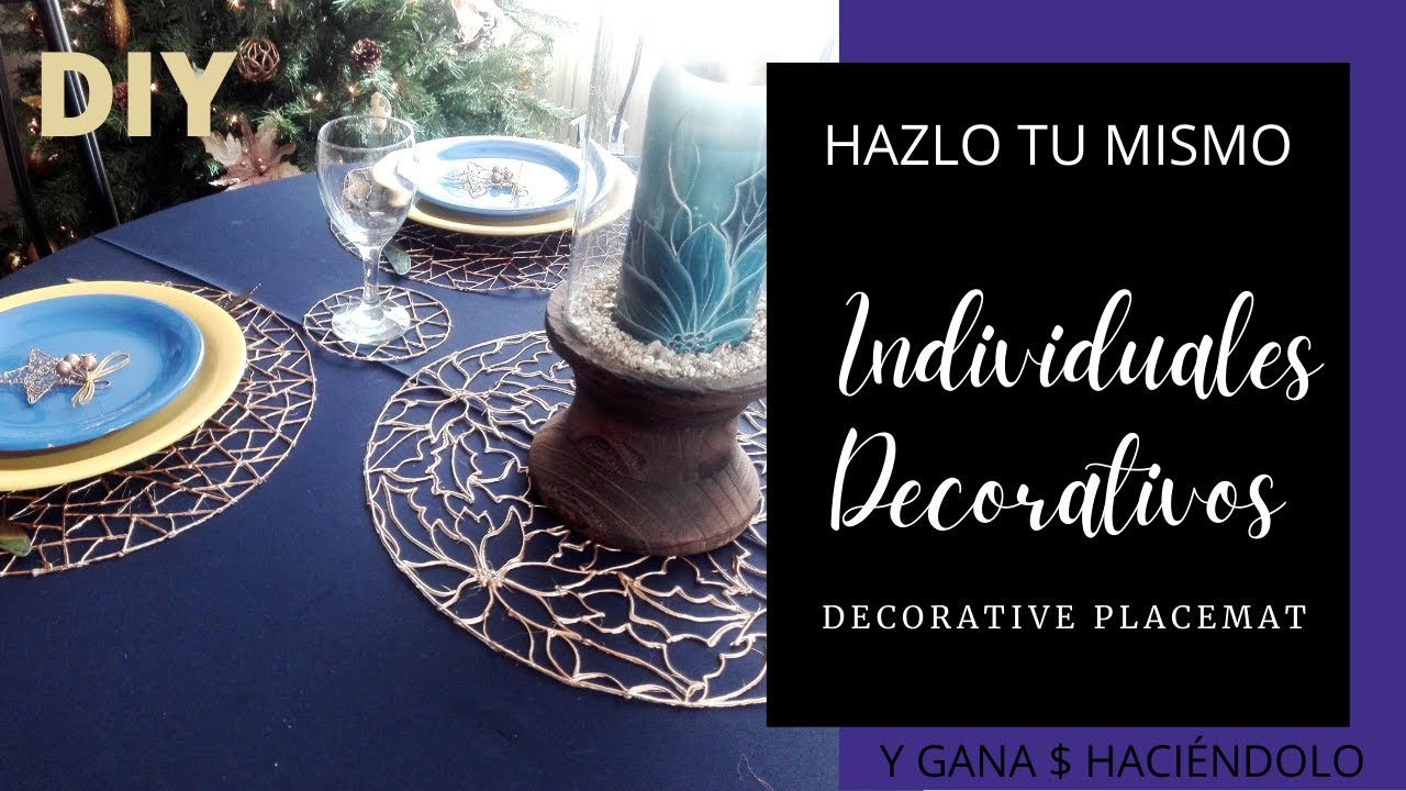 Como realizar INDIVIDUALES DECORATIVOS con SILICONA