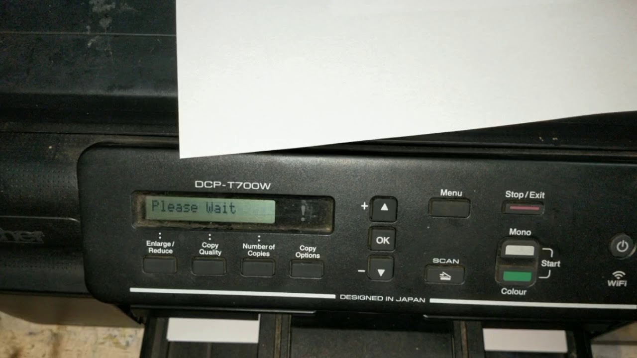 Cleaning Brother DCP-T700W One Color Missing
