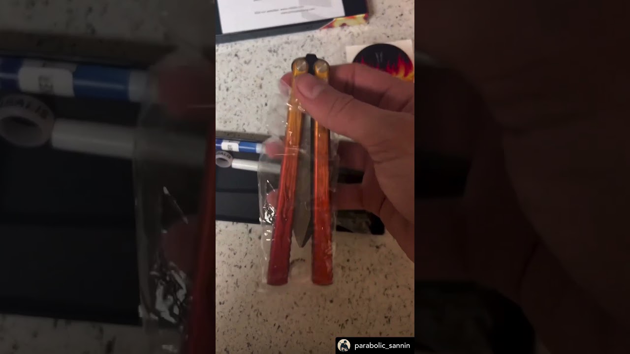 UNBOXING OF THE FLAME Nabalis and artsea flips collab, BALISONG #short #shorts #balisong